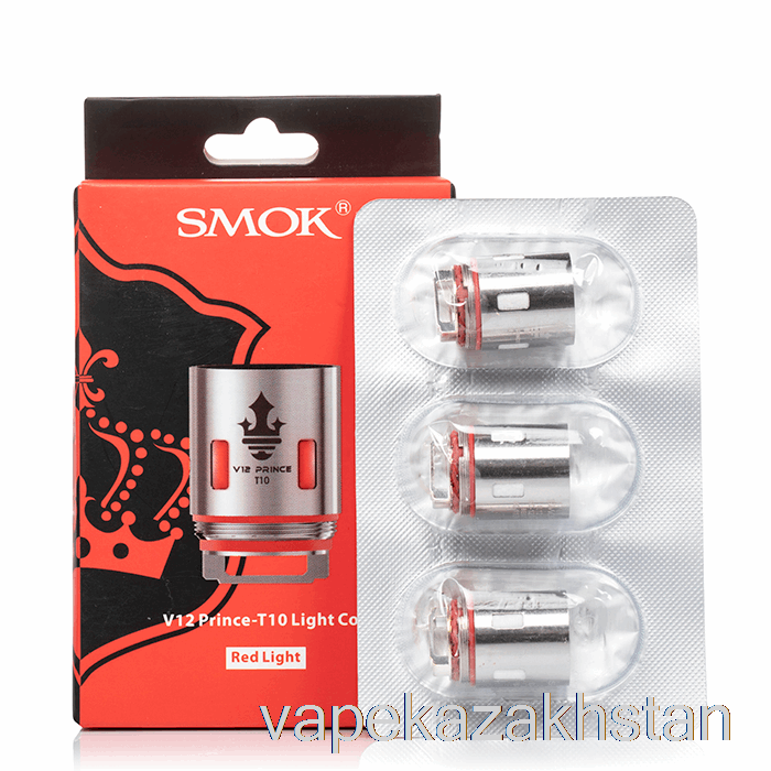 Vape Disposable SMOK TFV12 Prince Replacement Coils 0.12ohm V12 Prince-T10 [Red Light]